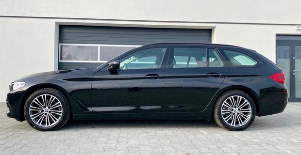 BMW Serii 5 Touring 518D Czarny używany Autoryzowany