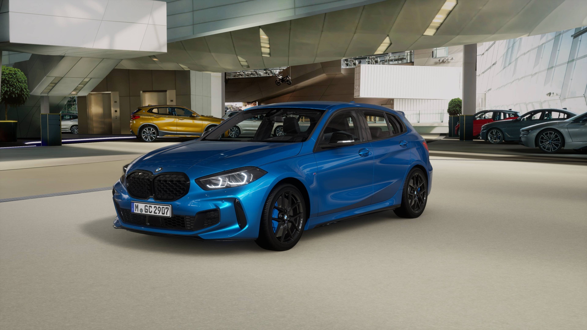 BMW Seria 1 Coupé M135 i xDrive Niebieski nowy Dealer
