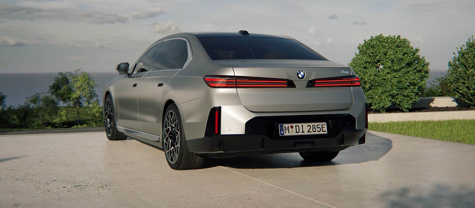 Precyzja w każdej linii. Tył BMW i7.